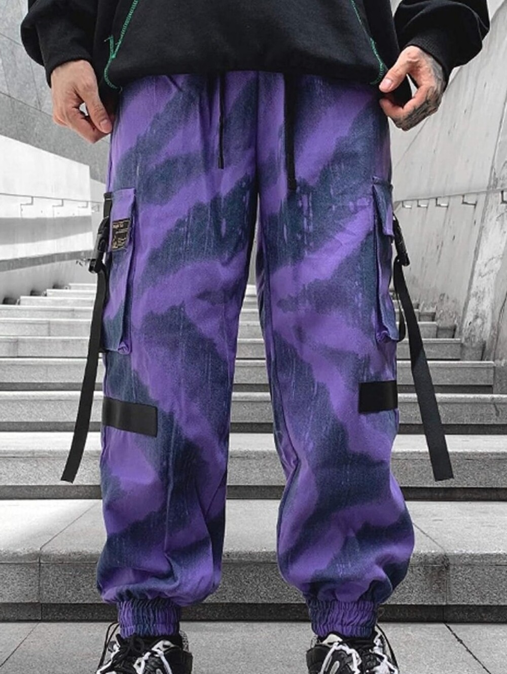 MEN Camo Cargo Jogger Pants Streetwear